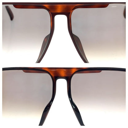 Christian DIOR Vintage Brown Gold Silver Hardware Plastic 2152a 14 Sunglasses