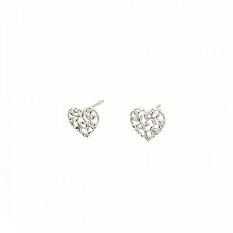 Tiffany & Co Olive Brief Heart Earrings
