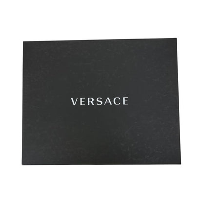 VERSACE Slippers Monsieur Medusa Faux Fur Black [size 41 (approx 26cm