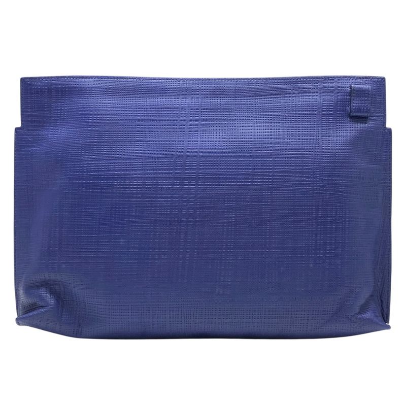 LOEWE Repeat Anagram T-pouch Clutch Bag Second Bag Embossed Logo Leather Navy