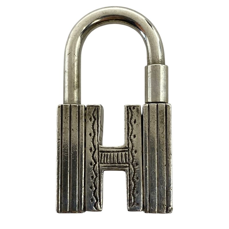 HERMES Sv925 Touareg Cadena Padlock H Motif Charm Accessories - Silver - HERMES
