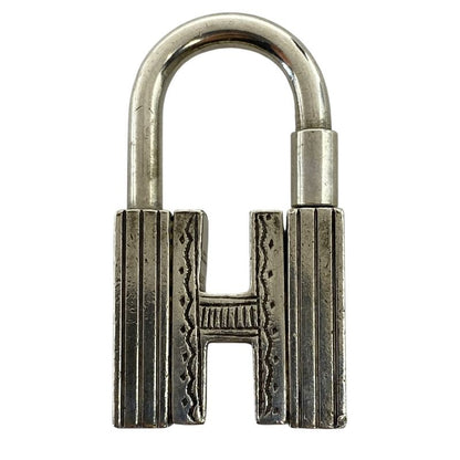 HERMES Sv925 Touareg Cadena Padlock H Motif Charm Accessories - Silver - HERMES