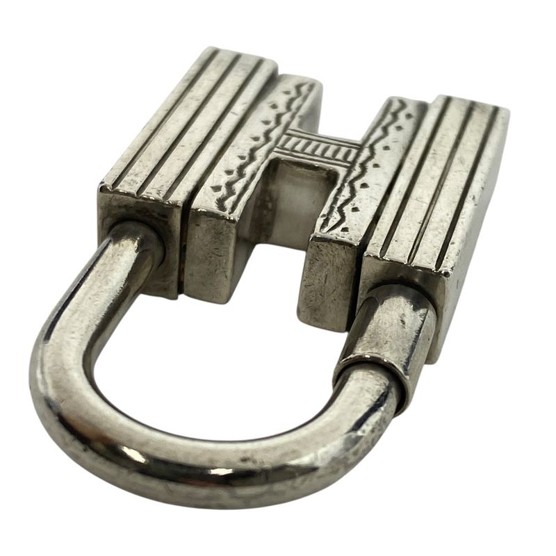 HERMES Sv925 Touareg Cadena Padlock H Motif Charm Accessories - Silver - HERMES