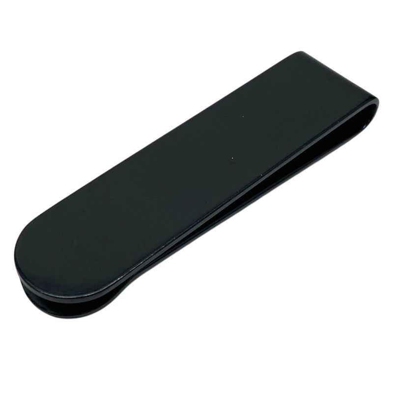 Saint Laurent Money Clip ID Plate Bill Clip Logo Metal Black 485362j160u0533