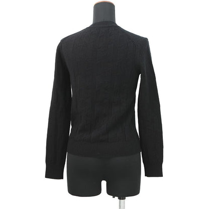Hermes Knit Long Sleeve Motif 34 Top Black