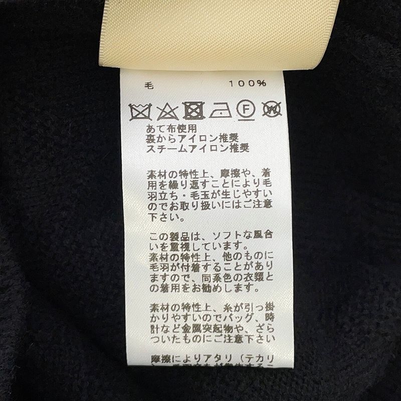 Hermes Knit Long Sleeve Motif 34 Top Black