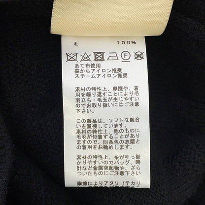 Hermes Knit Long Sleeve Motif 34 Top Black