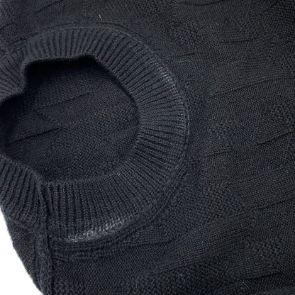 Hermes Knit Long Sleeve Motif 34 Top Black