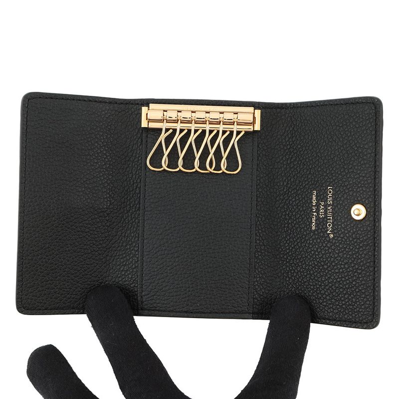 Louis Vuitton Key Case Monogram Empreinte 6 Multicles 6 Key Holder Noir Black