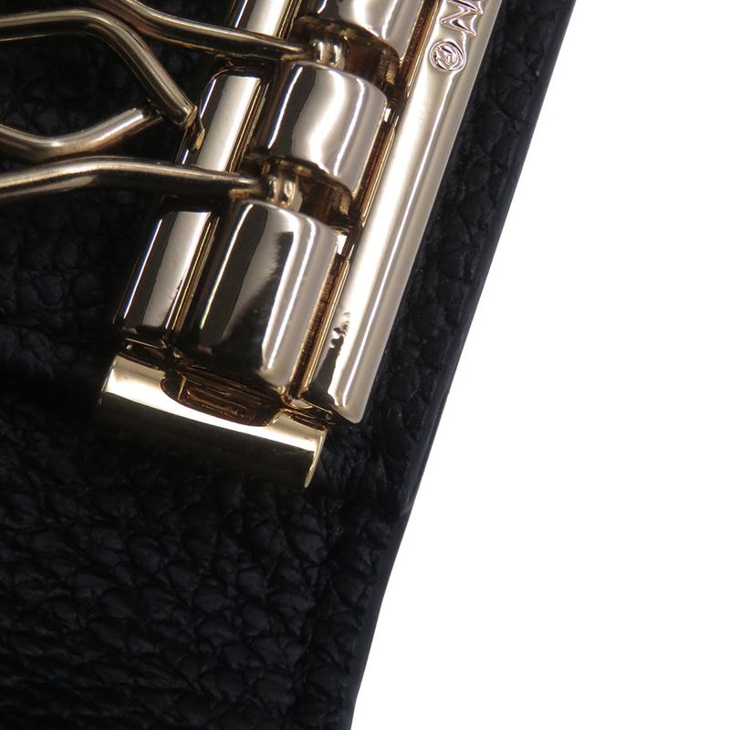 Louis Vuitton Key Case Monogram Empreinte 6 Multicles 6 Key Holder Noir Black