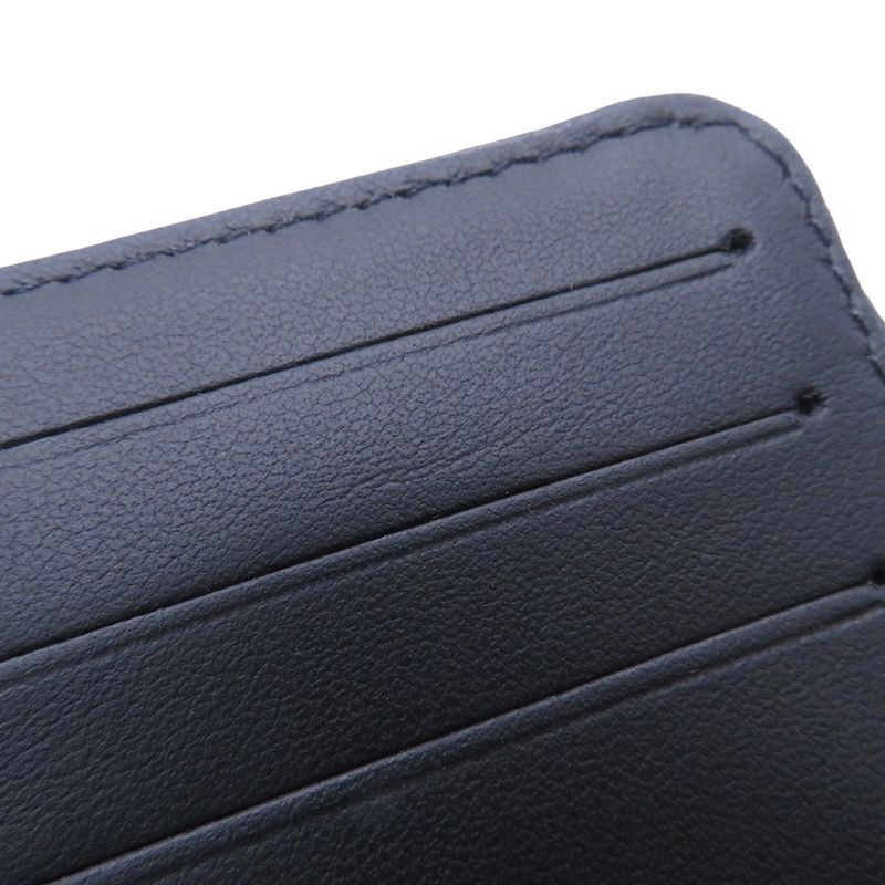 Louis Vuitton Bifold Wallet Lamb Leather Monogram Pattern Noir Black
