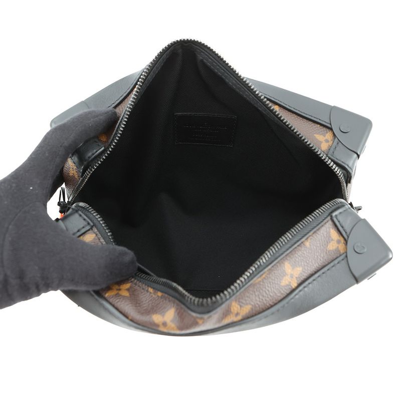 Louis Vuitton Shoulder Bag Monogram Solar Ray Soft Trunk Noir Black