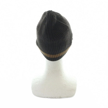 GUCCI Beanie Knit Cap Logo Bicolor M Brown • GY03 MQ • OH