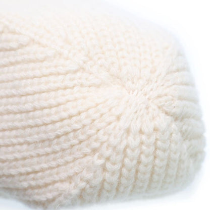 CELINE 22AW Gradient Logo Embroidered Beanie Knit Hat 2a07z666q White