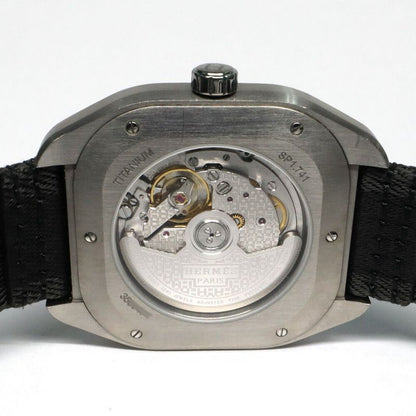 HERMES H08 Watch 42mm Sp1.741 Gray-black Titanium Sangle