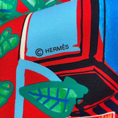 Hermes Carre 90 Silk Scarf Modernisme Tropical Modernism Multicolor Box
