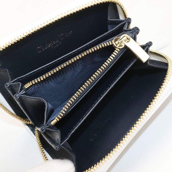 DIOR Coin Case VIBE Coin Purse Leather Women's