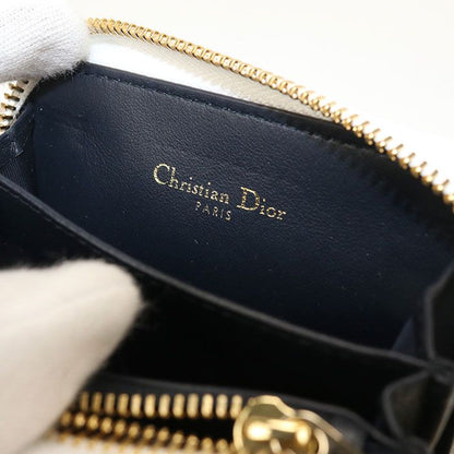 DIOR Coin Case VIBE Coin Purse Leather Women's