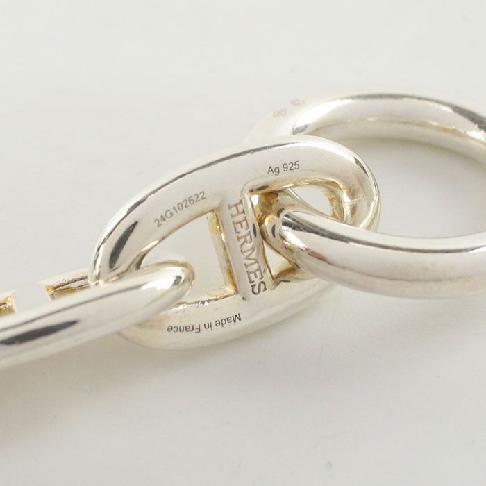 HERMES Chaine D'ancre TGM 10koma Bracelet Silver-925 Unisex