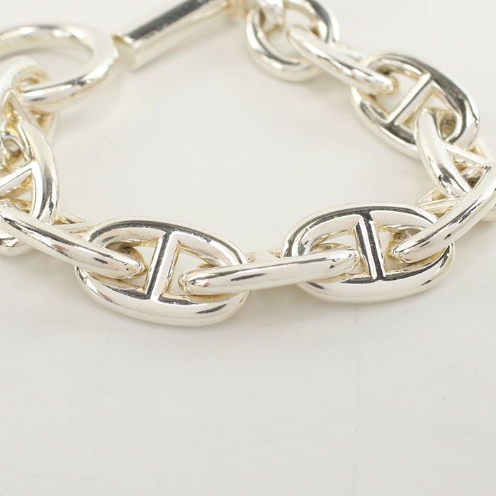 HERMES Chaine D'ancre TGM 10koma Bracelet Silver-925 Unisex