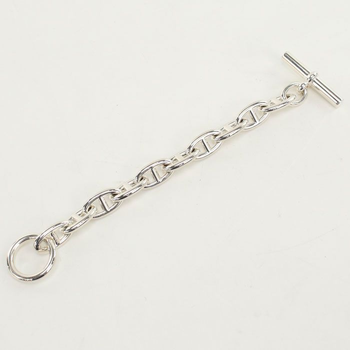 HERMES Chaine D'ancre GM 10koma Bracelet Silver-925 Unisex