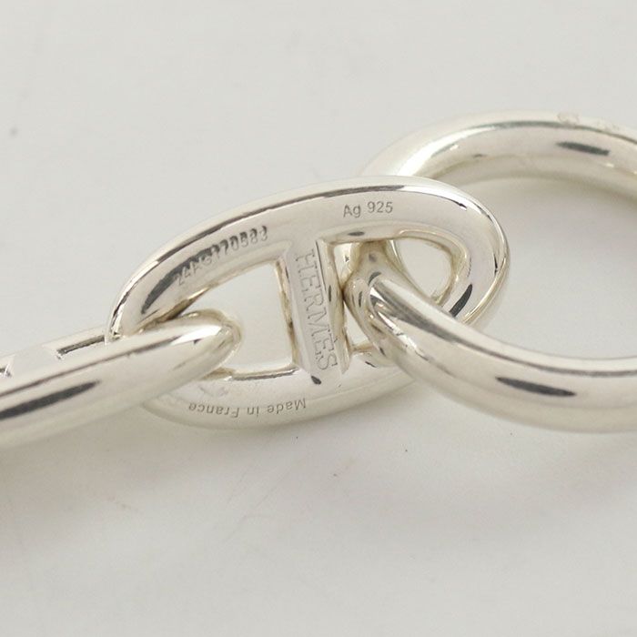 HERMES Chaine D'ancre GM 10koma Bracelet Silver-925 Unisex