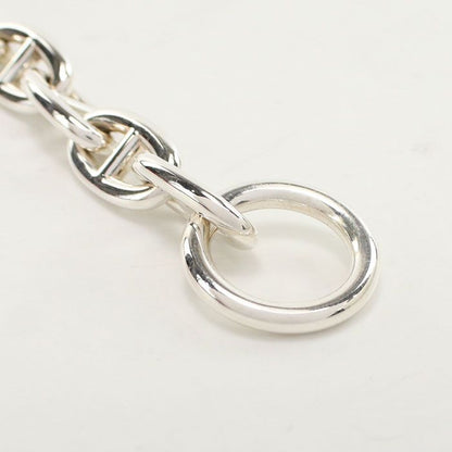 HERMES Chaine D'ancre GM 10koma Bracelet Silver-925 Unisex