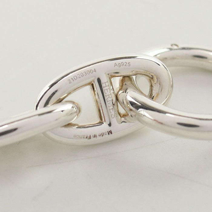 HERMES Chaine D'ancre GM 10koma Bracelet Silver-925 Unisex