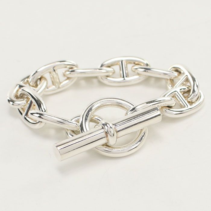 HERMES Chaine D'ancre GM 10koma Bracelet Silver-925 Unisex