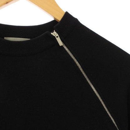 DIOR Homme Knit Sweater Crew Neck Long Sleeve Zip XS Black 863m631zt904 TK H