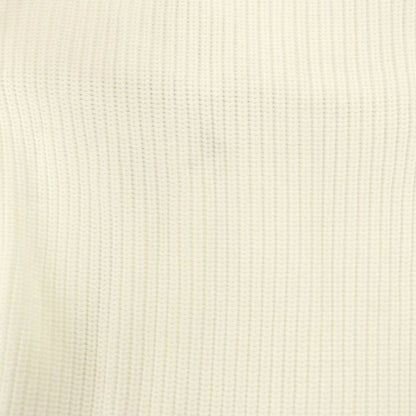 HERMES Cotton Driver's Knit Sweater Zip-up L White CX • OS • AD