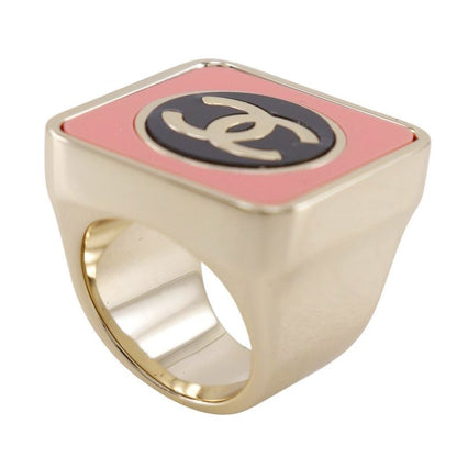 CHANEL Coco Mark Metal Size 14.5 Silver - B23C Women's 36g Ring -ring