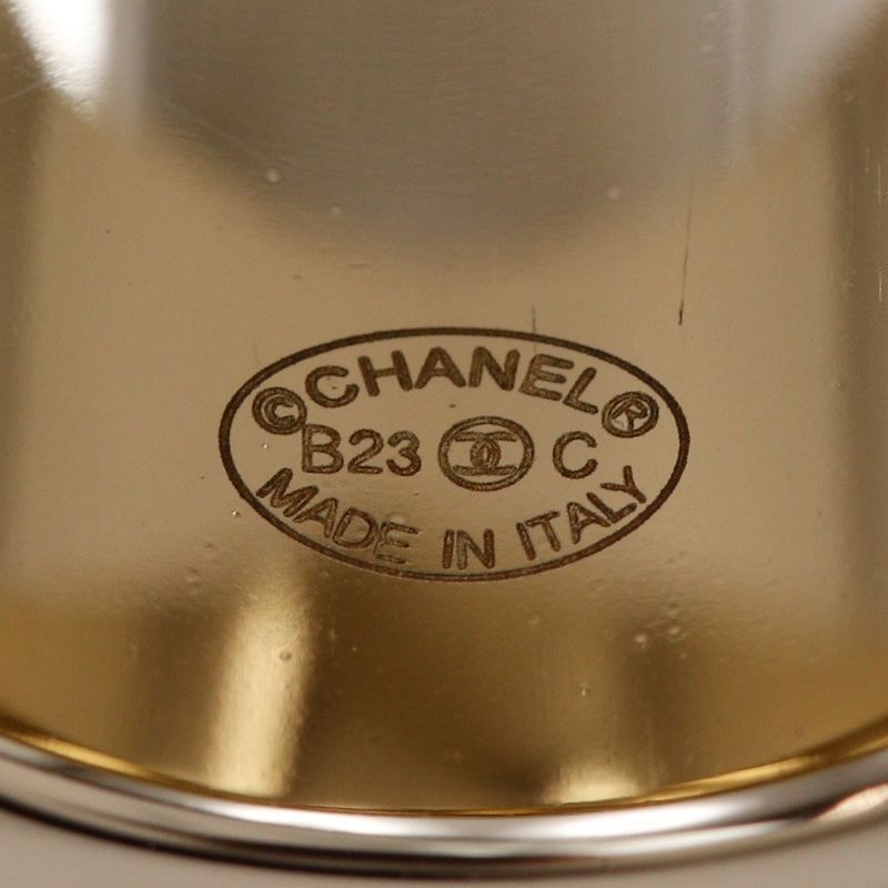 CHANEL Coco Mark Metal Size 14.5 Silver - B23C Women's 36g Ring -ring
