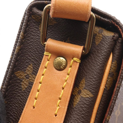 Louis Vuitton Shoulder Bag Cult Ciel MM M51253 PVC Coating Canvas Leather Cart