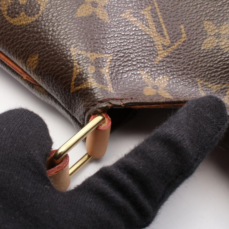 Louis Vuitton Shoulder Bag Musette Monogram M51256 PVC Coated Canvas Leather