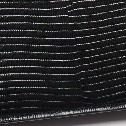 BALENCIAGA Shoulder Bag B Bi-dot 593615 Black Leather B Chain Wallet Women's