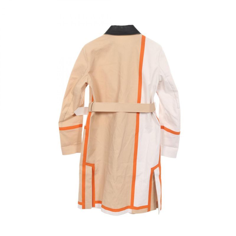 FENDI Color Coat Leather Coat Women's A