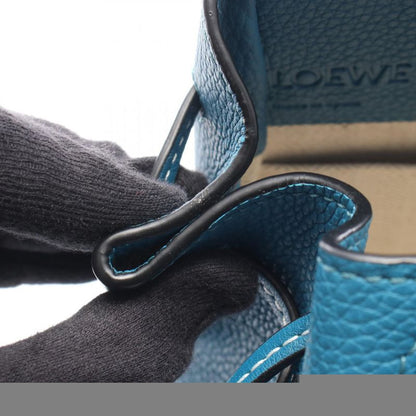 LOEWE Handbag Hammock Drawst Ring Bag Mini Blue- Leather Hammock Drawst Ring