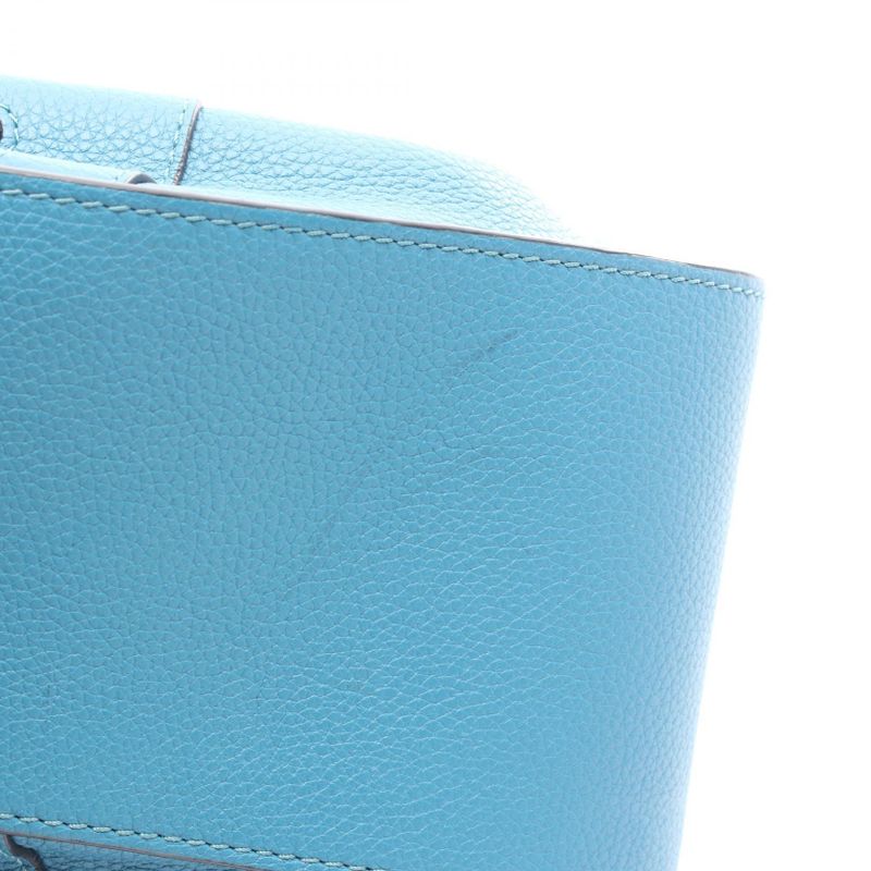 LOEWE Handbag Hammock Drawst Ring Bag Mini Blue- Leather Hammock Drawst Ring
