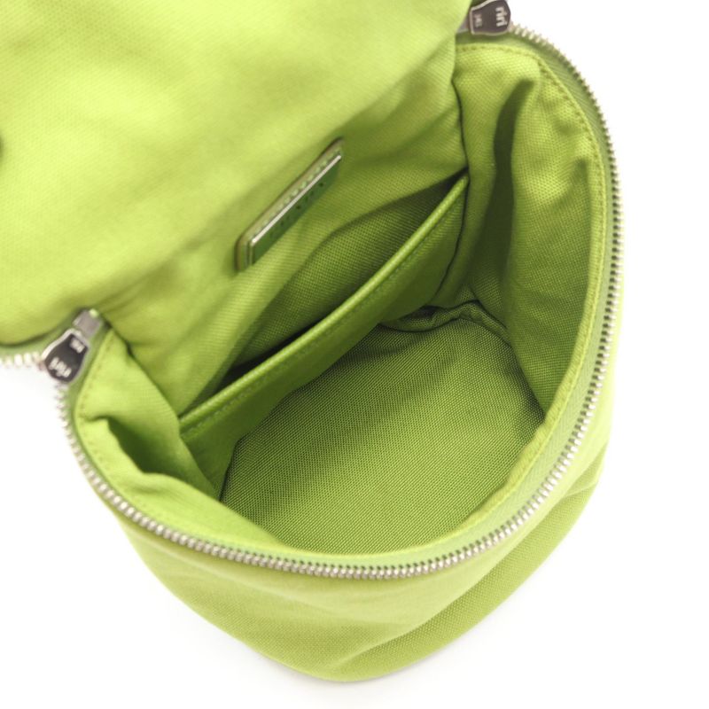 PRADA Shoulder Bag Triangle Logo 2vh147 Green Canvas Triangle Logo Shoulder Bag