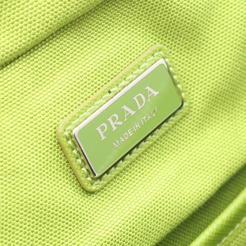 PRADA Shoulder Bag Triangle Logo 2vh147 Green Canvas Triangle Logo Shoulder Bag