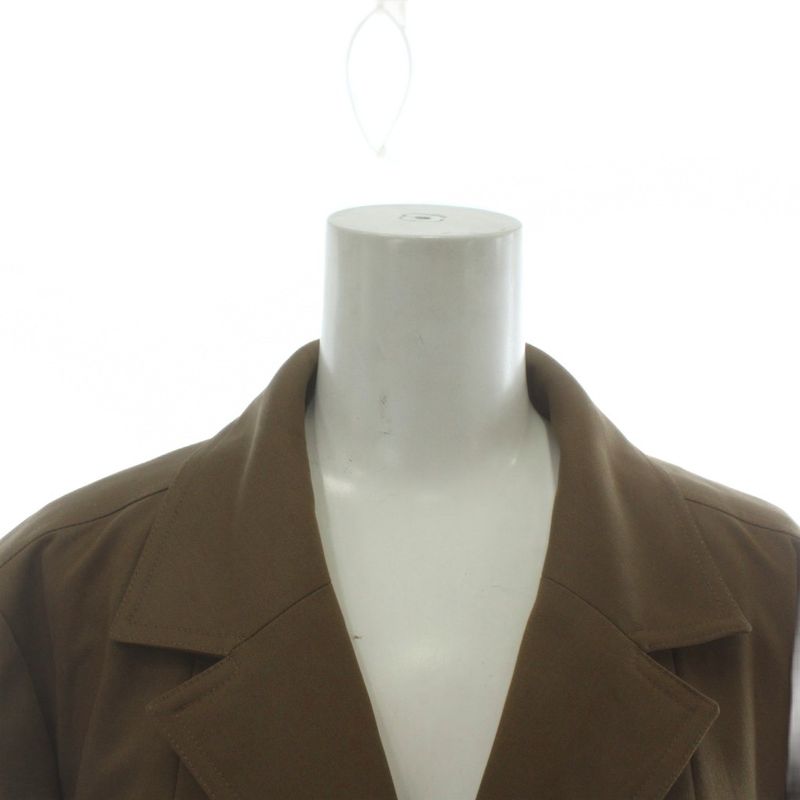 CHANEL 96A Vintage Box Dress Wool Silk Long Sleeve Long Hiyo Button Coco Mark