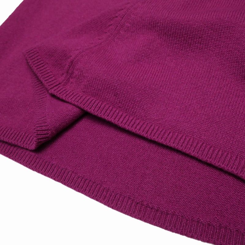 Hermes Dress 34 All Cashmere Short Sleeve Knit Logo Anemone