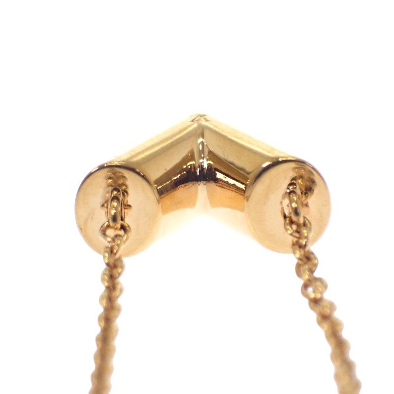 Louis Vuitton Essential V M00857 Necklace Metal Gold Ladies Logo Classic [AB