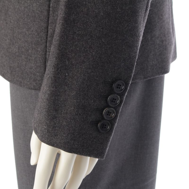 DIOR 09AW Eddy Period Wool 2B Single Tailored Jacket Blue Leather Outerwear