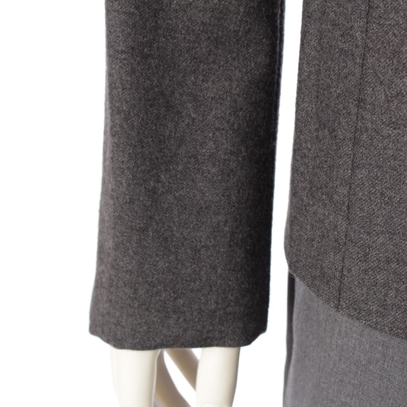 DIOR 09AW Eddy Period Wool 2B Single Tailored Jacket Blue Leather Outerwear