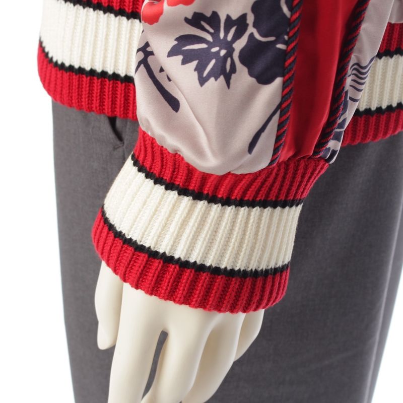 GUCCI 16 Year Katakana Logo Sukajan Blouson Jacket 460820 Red 48