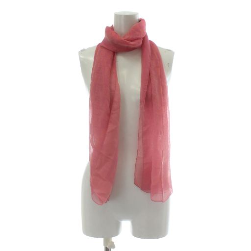 FENDI Shawl Scarf Light Hand Silk FF Logo All Over Pattern Pink XZ • GY18