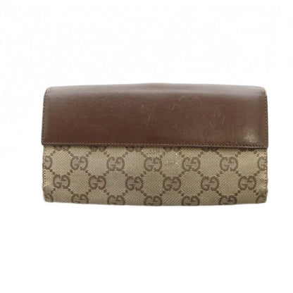 GUCCI 035-2184-2134 Jack Line Long Wallet Long Wallet Canvas Leather GG Logo