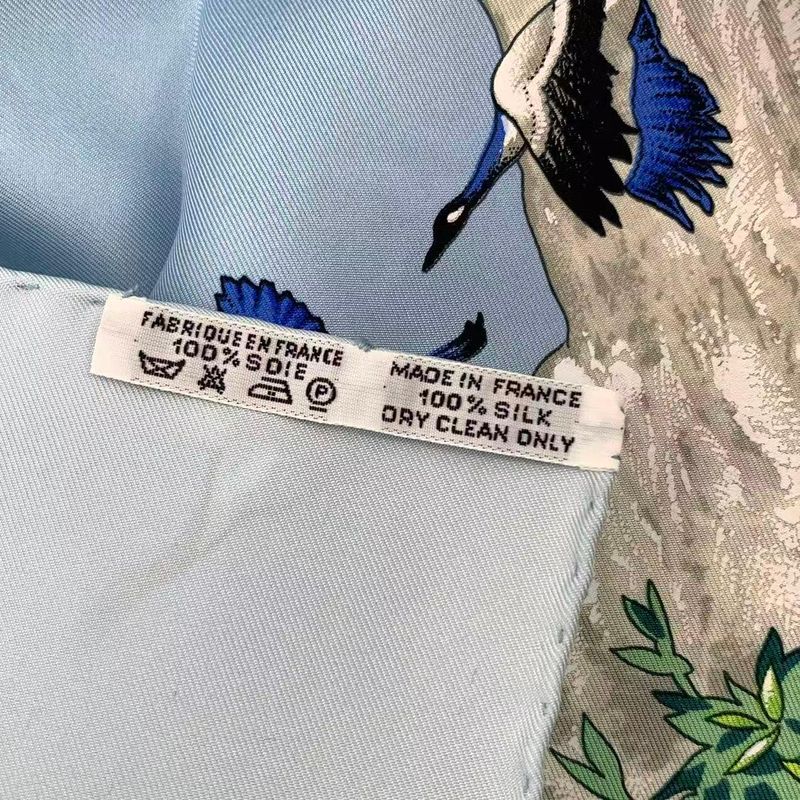 HERMES Scarf Carre 90 Silk Sichuan Blue - Box Included